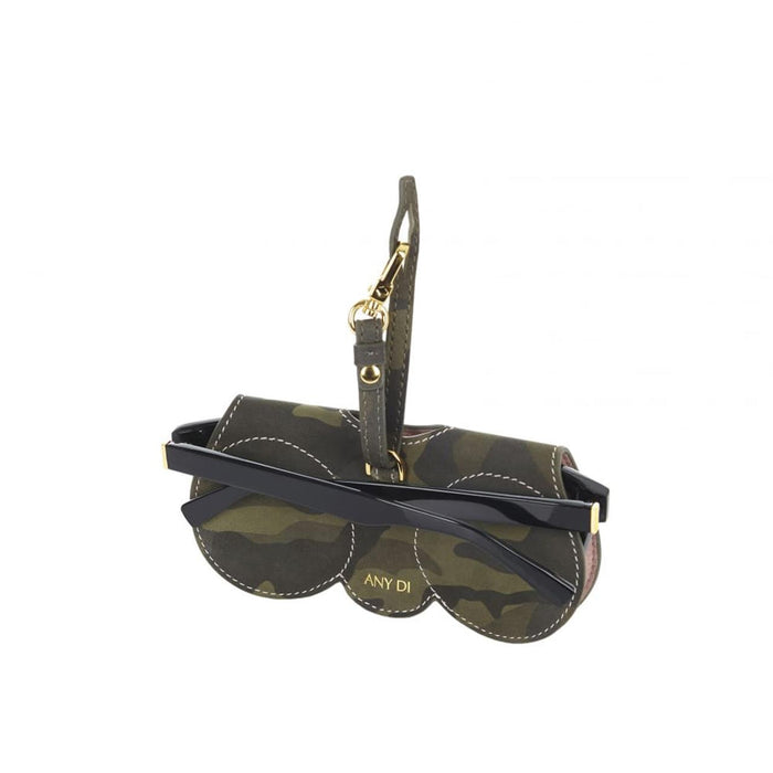 Etui pentru ochelari de soare Any Di Camouflage, cu clips de prindere