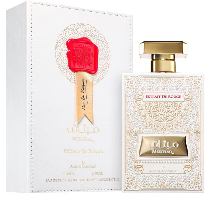 Apă de parfum Ard Al Zaafaran Meethaq Extrait De Rouge, unisex, 100 ml