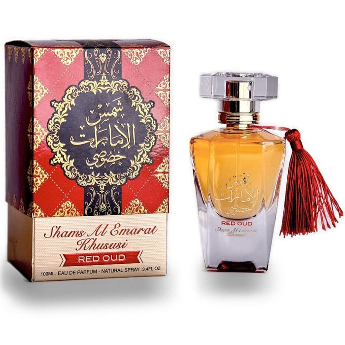 Apă de parfum Ard Al Zaafaran Shams Al Emarat Khususi Red Oud, unisex, 100 ml