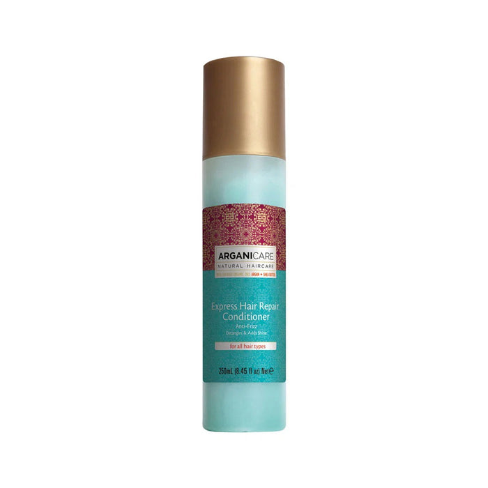 Spray balsam fără clătire Arganicare Express Hair Repair, pentru descurcare și efect anti-frizz, 250 ml
