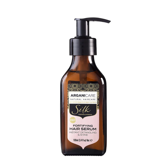 Ser pentru păr Arganicare Silk Protein, pentru descurcare și strălucire, 100 ml