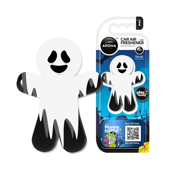 Odorizant de aer pentru mașină Aroma Car Manny Ghost Black