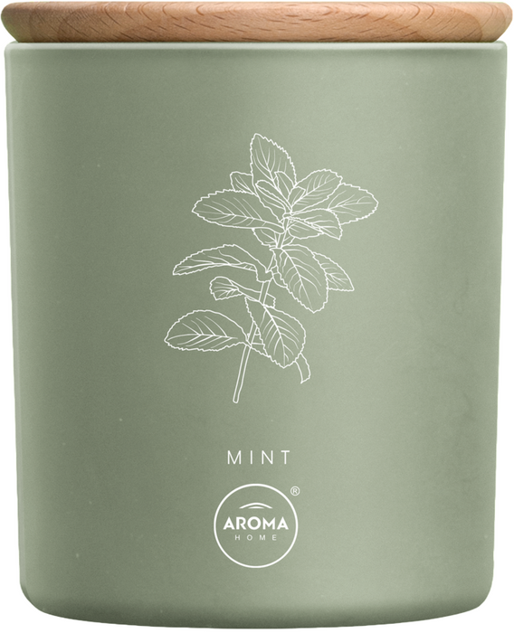 Lumânare parfumată Aroma Home Mint, aromă de mentă, 150 g