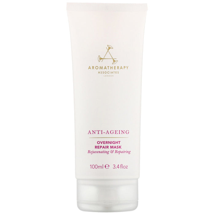 Mască de față Aromatherapy Associates Anti-Ageing, reparatoare, de noapte, cu semințe de căpșuni, 100 ml