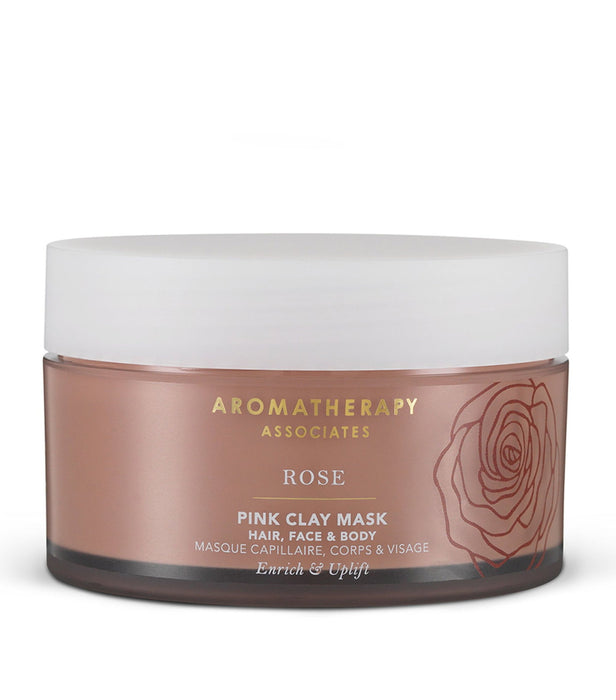 Mască de argilă Aromatherapy Associates Rose, cu argilă roz, pentru păr, față și corp, 200 ml