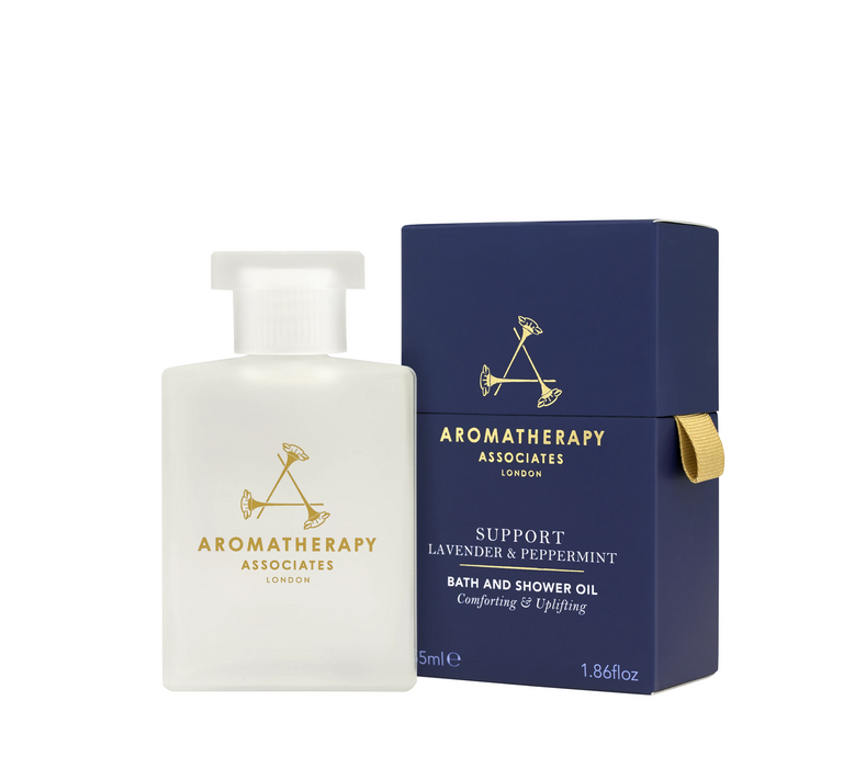 Ulei de baie Aromatherapy Associates Support Lavender & Peppermint, relaxant, 55 ml