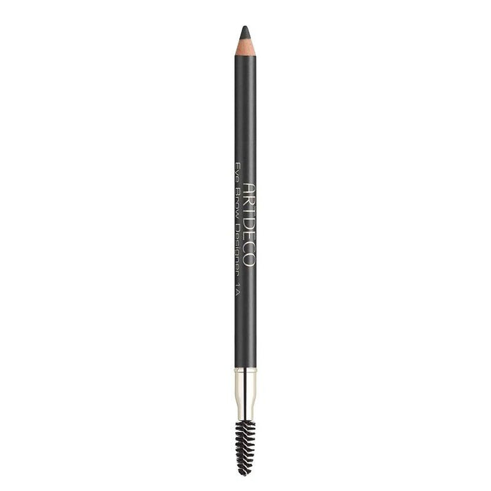 Creion pentru sprâncene ArtDeco Eyebrow Designer, cu perie 2-în-1, nuanța 1A Negru moale, 1 g