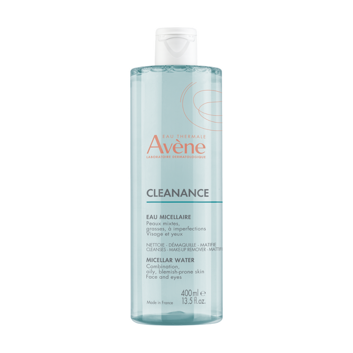 Apă micelară Avene Cleanance, pentru ten mixt, gras și cu imperfecțiuni, demachiantă, matifiantă, 400 ml