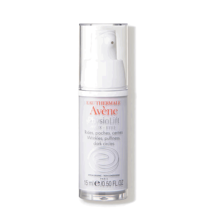 Ser pentru ochi Avene PhysioLift, antiîmbătrânire, pentru riduri, pungi și cearcăne, 15 ml, tester