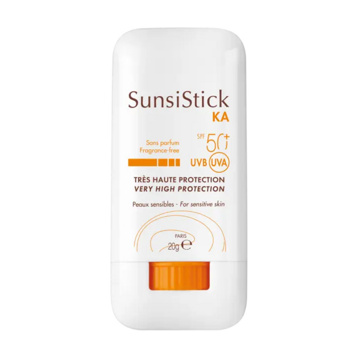 Stick de protecție solară Avene SunsiStick KA, SPF 50, rezistent la apă, pentru piele sensibilă, 20 g