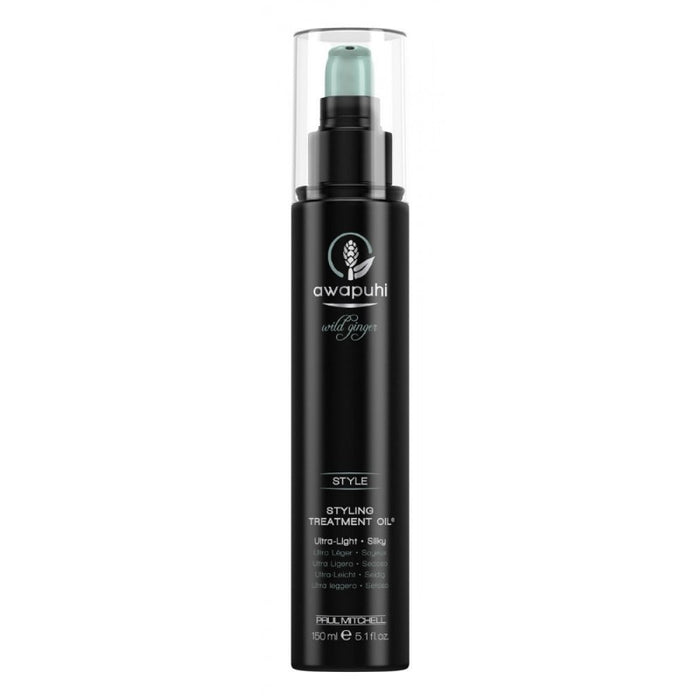 Ulei de tratament pentru păr Awapuhi Wild Ginger By Paul Mitchell Style, fără parabeni, pentru textură moale și mătăsoasă, 150 ml