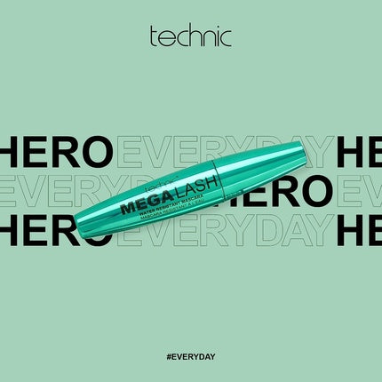 Mascara Technic Mega Lash Water Resistant, culoare Ultra Negru, capacitate 12ml