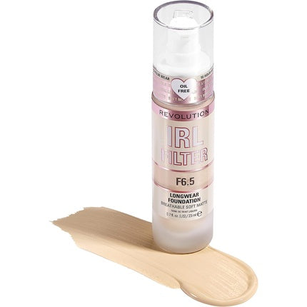 Fundă de machiaj Makeup Revolution IRL Filter F6.5, lungă durată, 23ml