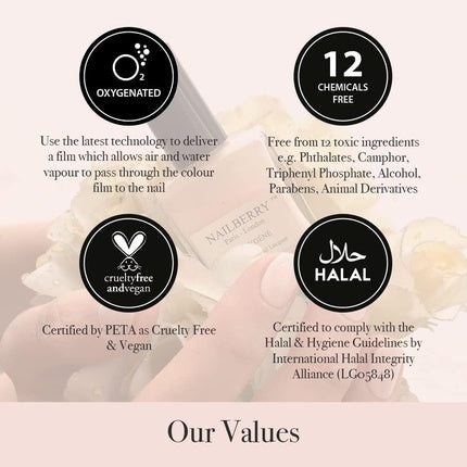 Lac de unghii Nailberry L'Oxygéné, Rouge, 15ml