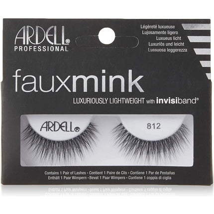 Ardell Faux Mink Lashes, model 812, negre