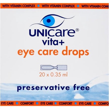 Unicare Vita Eye Care Drops, 20x0.35ml, fără conservanți, ser pentru ochi