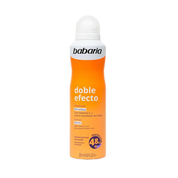 Deodorant spray Babaria Double Effect, cu efect de catifelare și netezire, 200 ml