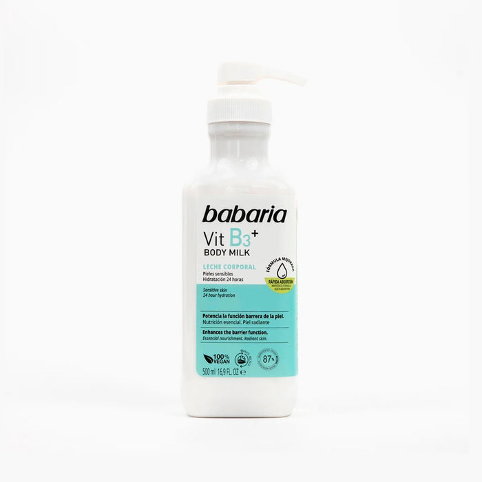 Lapte de corp Babaria Vit B3+, hidratare 24 h, 500 ml