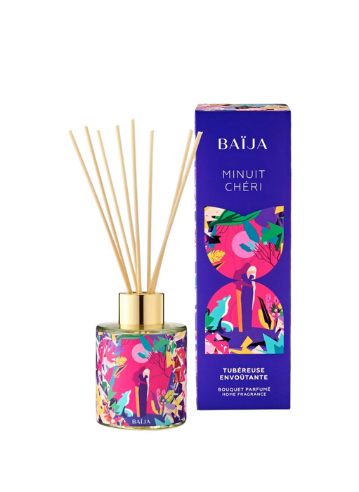 Difuzor de aromă cu bețișoare Baija Minuit Cheri, aromă de tuberoză, 120 ml
