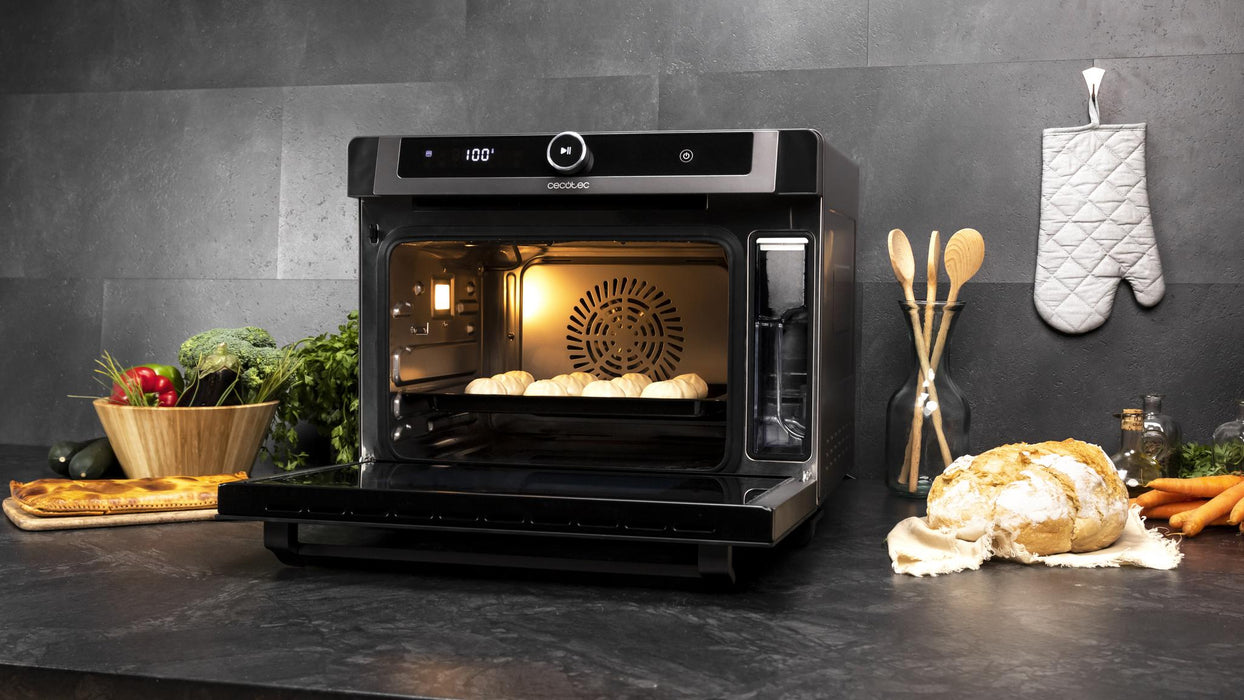 Cuptor cu abur Cecotec Bake&Steam 4000 Combi Gyro, 40 l, 2400 W, 7 funcții, negru