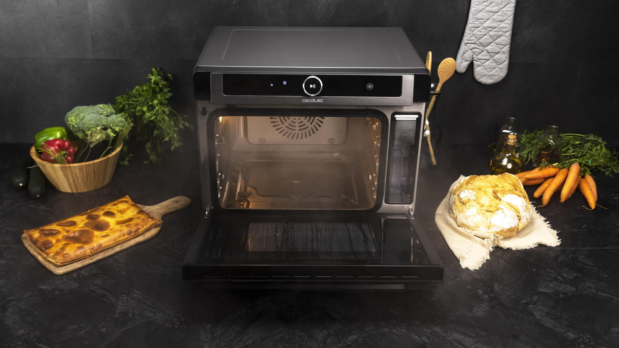 Cuptor cu abur Cecotec Bake&Steam 4000 Combi Gyro, 40 l, 2400 W, 7 funcții, negru