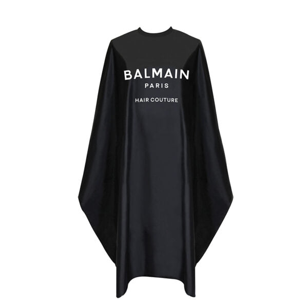 Pelerină de coafor Balmain Professionnel Black Cutting, neagră, din material textil