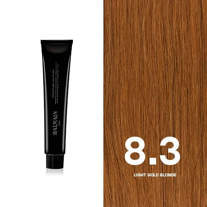 Vopsea permanentă de păr Balmain Professionnel Couleurs Couture, nuanța 8.3 Light Gold Blonde, 60 ml