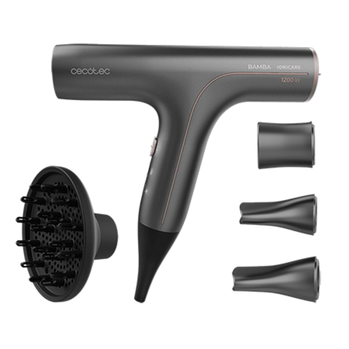 Uscător de păr Cecotec IoniCare 6000 Rockstar Soft Pro, 1200 W, 5 trepte de temperatură și viteză