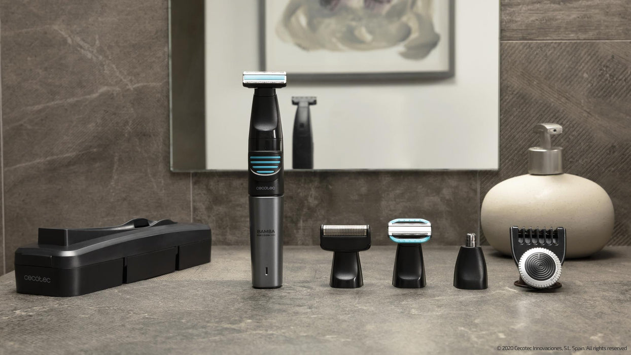 Aparat de tuns multifuncțional Cecotec PrecisionCare 5in1, autonomie 90 min, baterie 500 mAh, IPX5