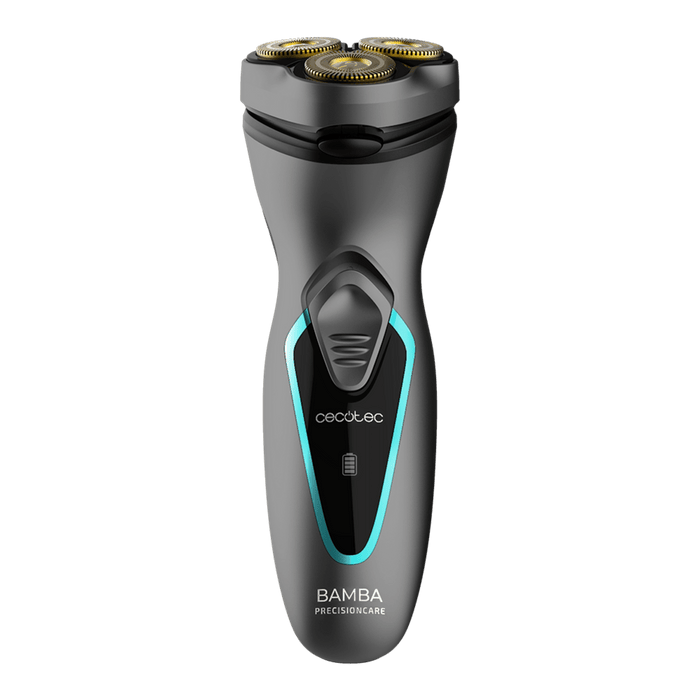 Aparat de ras rotativ Cecotec PrecisionCare Titanium PerfectCut, capete 3D, autonomie 40 min, încărcare 120 min