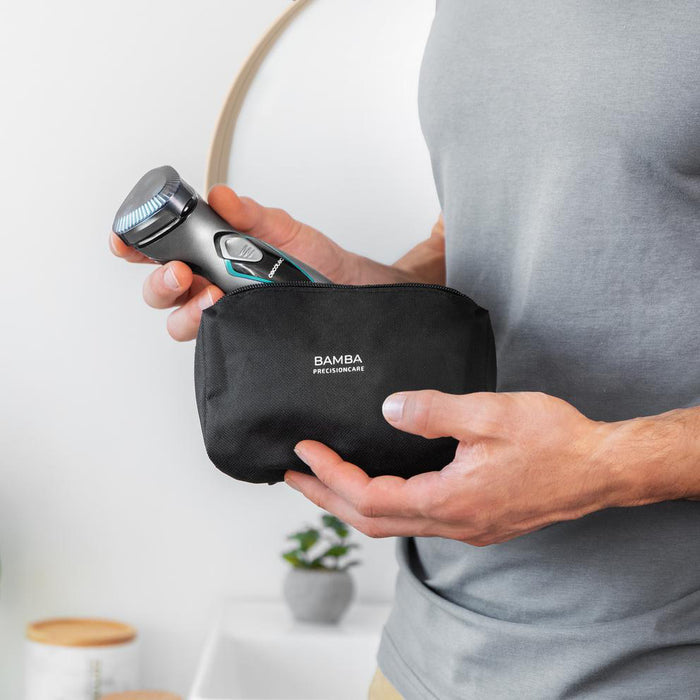 Aparat de ras rotativ Cecotec PrecisionCare Titanium PerfectCut, capete 3D, autonomie 40 min, încărcare 120 min