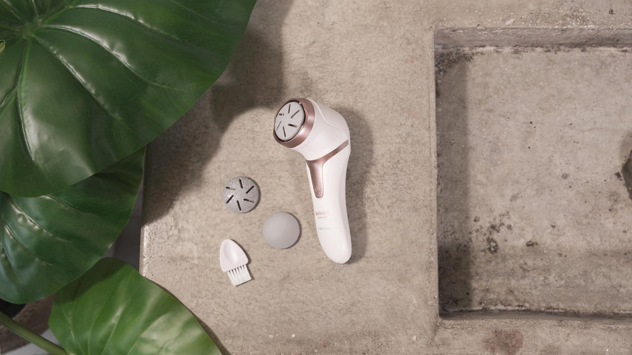 Pilă electrică pentru picioare Cecotec SkinCare, 2 viteze, autonomie 100 min, 3 discuri