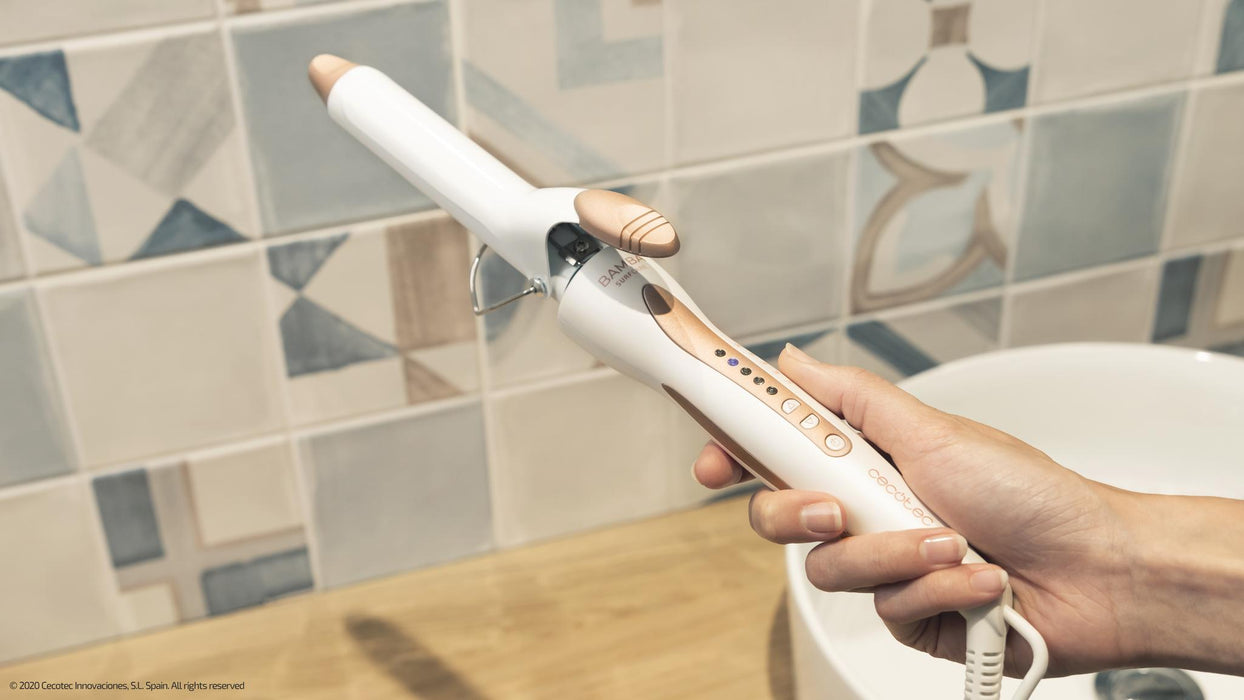 Ondulator de păr Cecotec SurfCare Curly, 25 mm, 5 trepte de temperatură, oprire automată