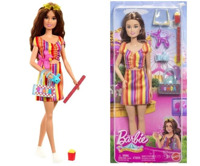 Păpușă Mattel Barbie Day at the Fair, Teresa, cu accesorii, 3+ ani