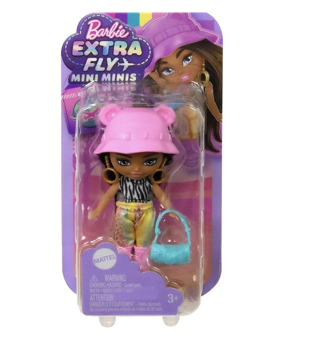 Păpușă Mattel Barbie Extra Fly Mini Minis, brunetă, 3+ ani
