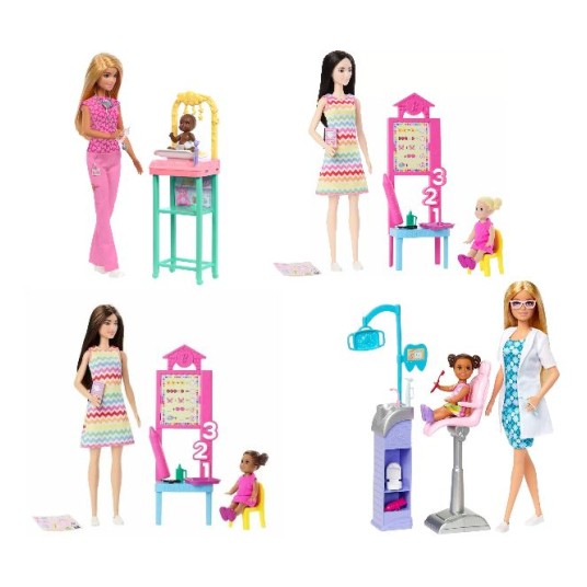 Set de 2 păpuși Mattel Barbie, diverse modele, cu accesorii