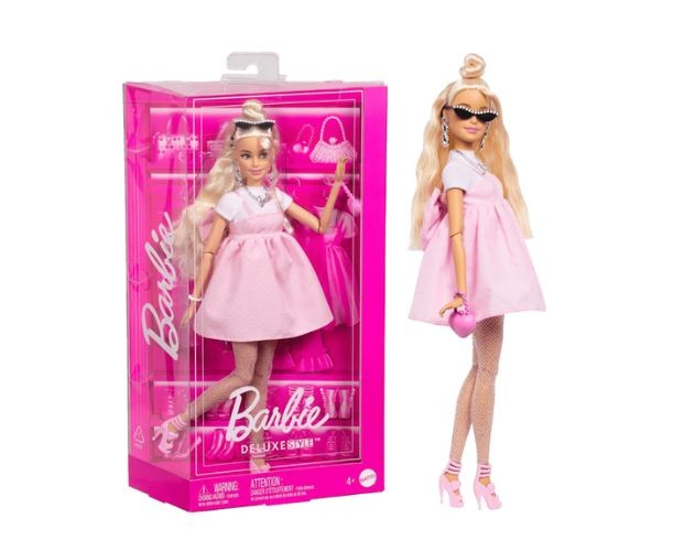 Păpușă Mattel Barbie Deluxe Style #3, ținută pastel roz, 4+ ani