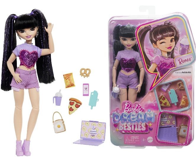 Păpușă Mattel Barbie Dream Besties Renee, cu accesorii, 4+ ani