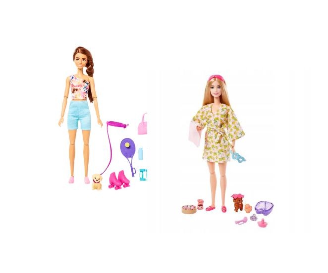 Păpușă Mattel Barbie, cu cățeluș, diverse modele