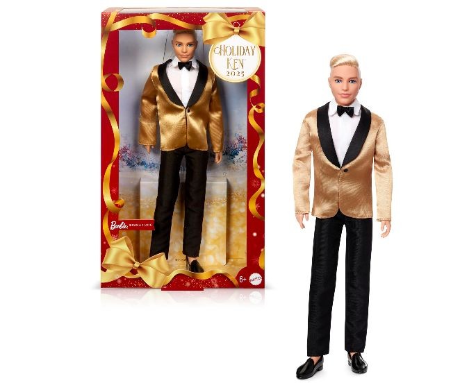 Păpușă Mattel Barbie Holiday Ken 2025, 6+ ani