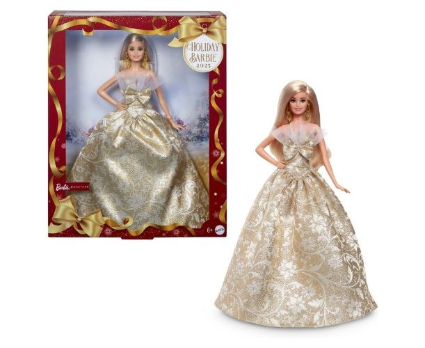 Păpușă Mattel Barbie Holiday 2025, blondă, 6+ ani