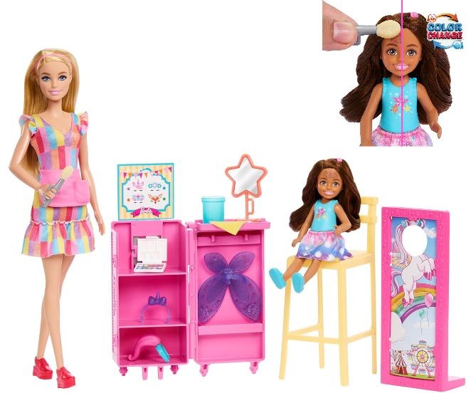 Set de joacă Mattel Barbie Day at the Fair, 2 păpuși