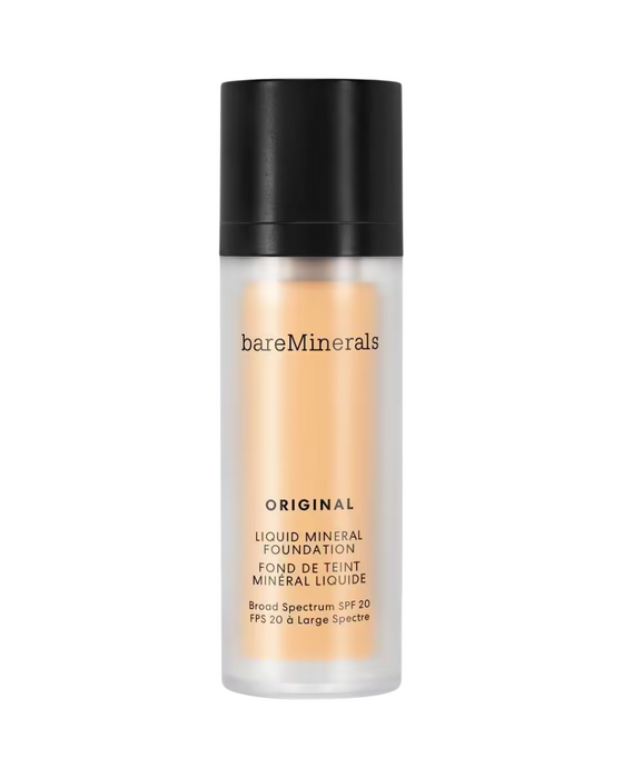 Fond de ten lichid BareMinerals Original Liquid Mineral, luminos, nuanța 06 Fildes neutru, SPF 20, 30 ml