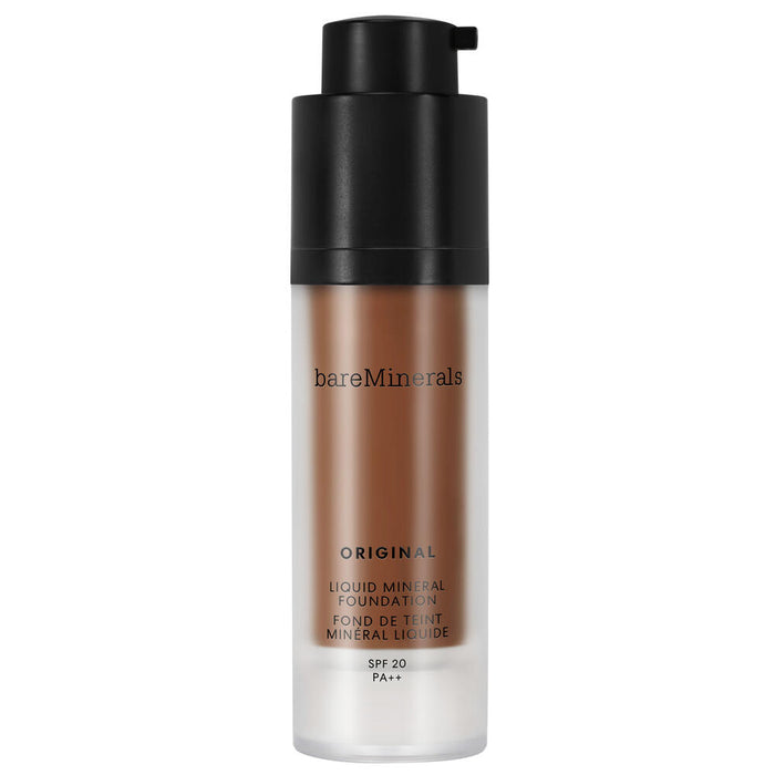 Fond de ten lichid BareMinerals Original Liquid Mineral, luminos, nuanța 30 Deepest Deep, SPF 20, 30 ml