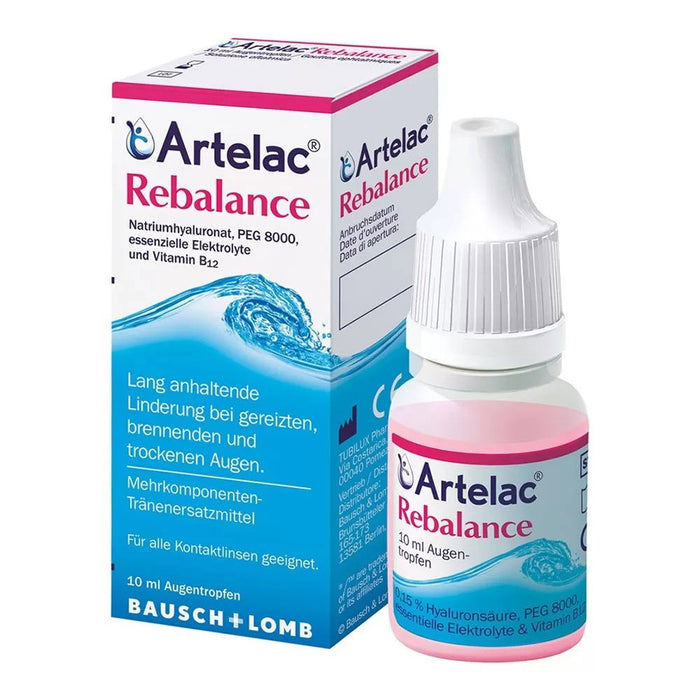 Gel oftalmic Bausch & Lomb Artelac Rebalance, pentru ochi uscați, 10 ml