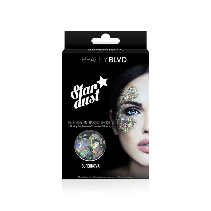 Glitter liber Beauty Blvd Stardust Supernova, pentru față, corp și păr, 75 g