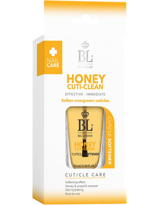 Tratament cu ulei pentru cuticule Bel London Honey Cuti-Clean, pentru înmuierea cuticulelor, 10 ml