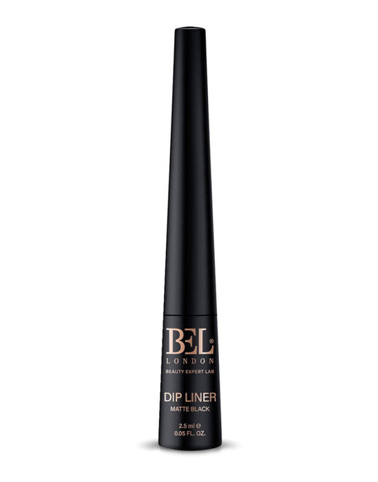 Tuș de ochi lichid Bel London Dip Liner, rezistent la apă, negru mat, 2,5 ml