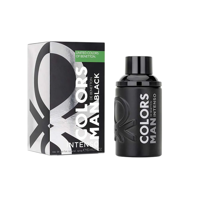 Apă de parfum Benetton Colors Man Black Intenso, pentru bărbați, 60 ml