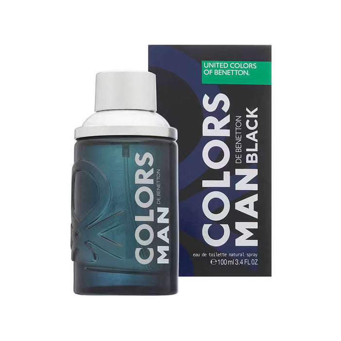 Apă de toaletă Benetton Colors Man Black, pentru bărbați, 100 ml